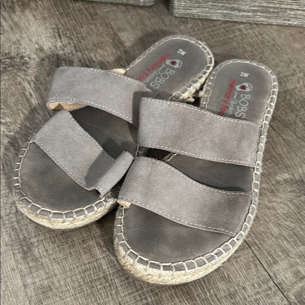 Casual Taupe Slip-On Sandals